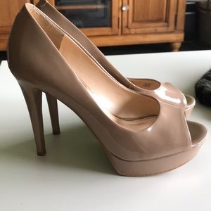 Nude Jessica Simpson peep toe heels size 6